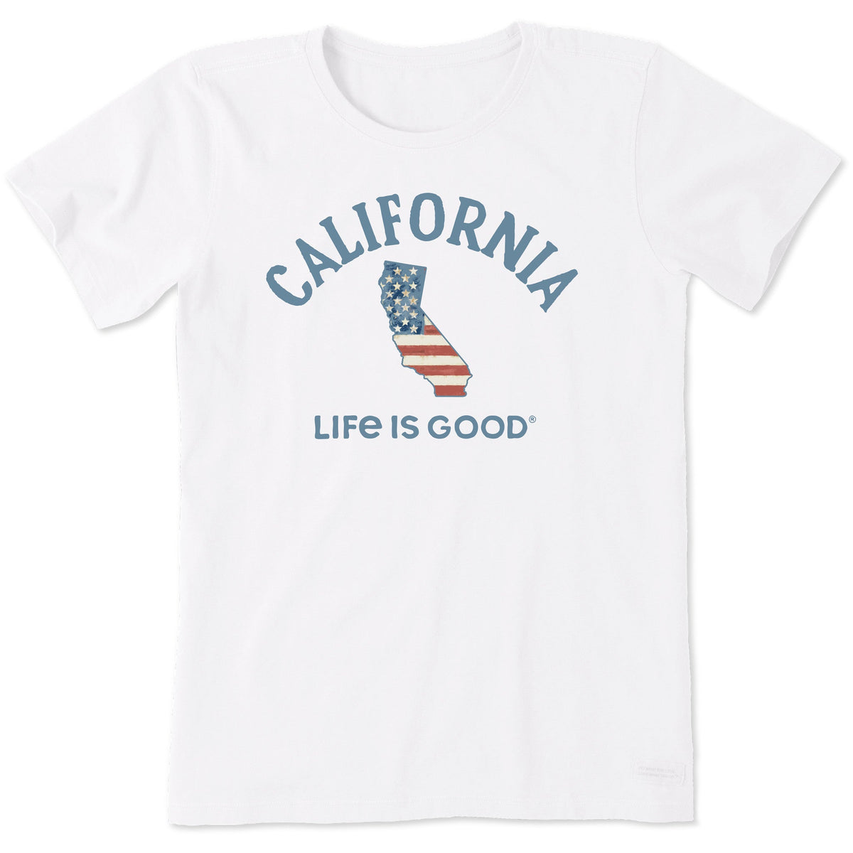 Women's California Arched Flag Short Sleeve Crusher Tee