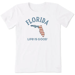 Women's Florida Arched Flag Short Sleeve Crusher Tee