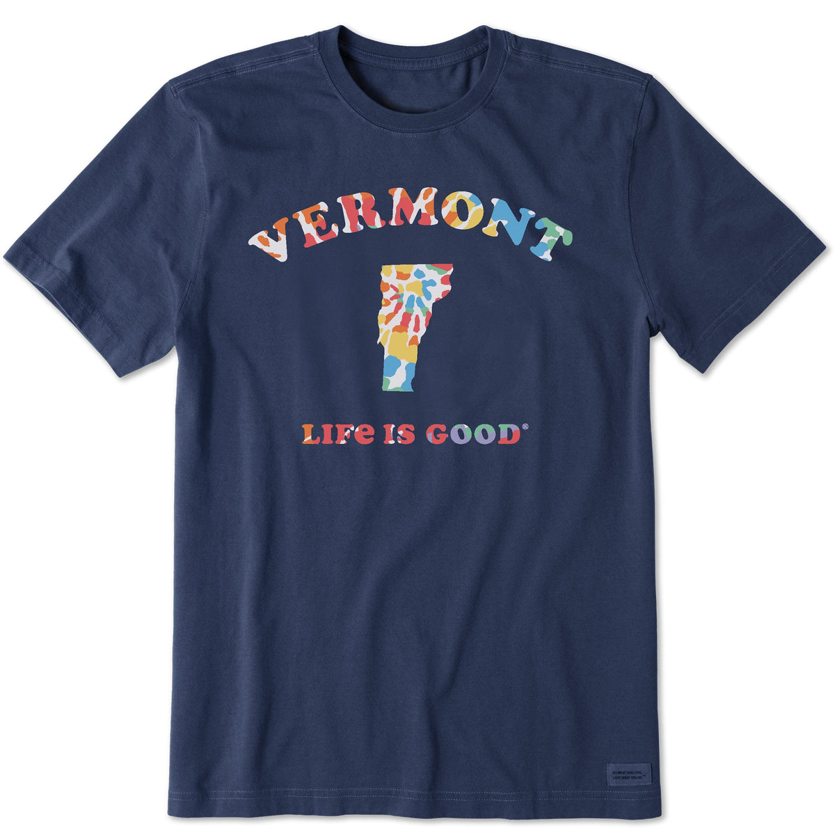 Men's Tie Dye Vermont Short Sleeve Crusher Tee