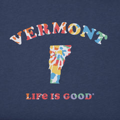Men's Tie Dye Vermont Short Sleeve Crusher Tee