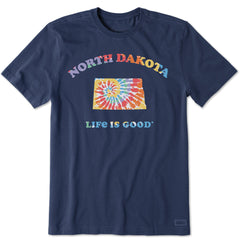 Men's Tie Dye North Dakota Short Sleeve Crusher Tee