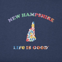 Men's Tie Dye New Hampshire Short Sleeve Crusher Tee