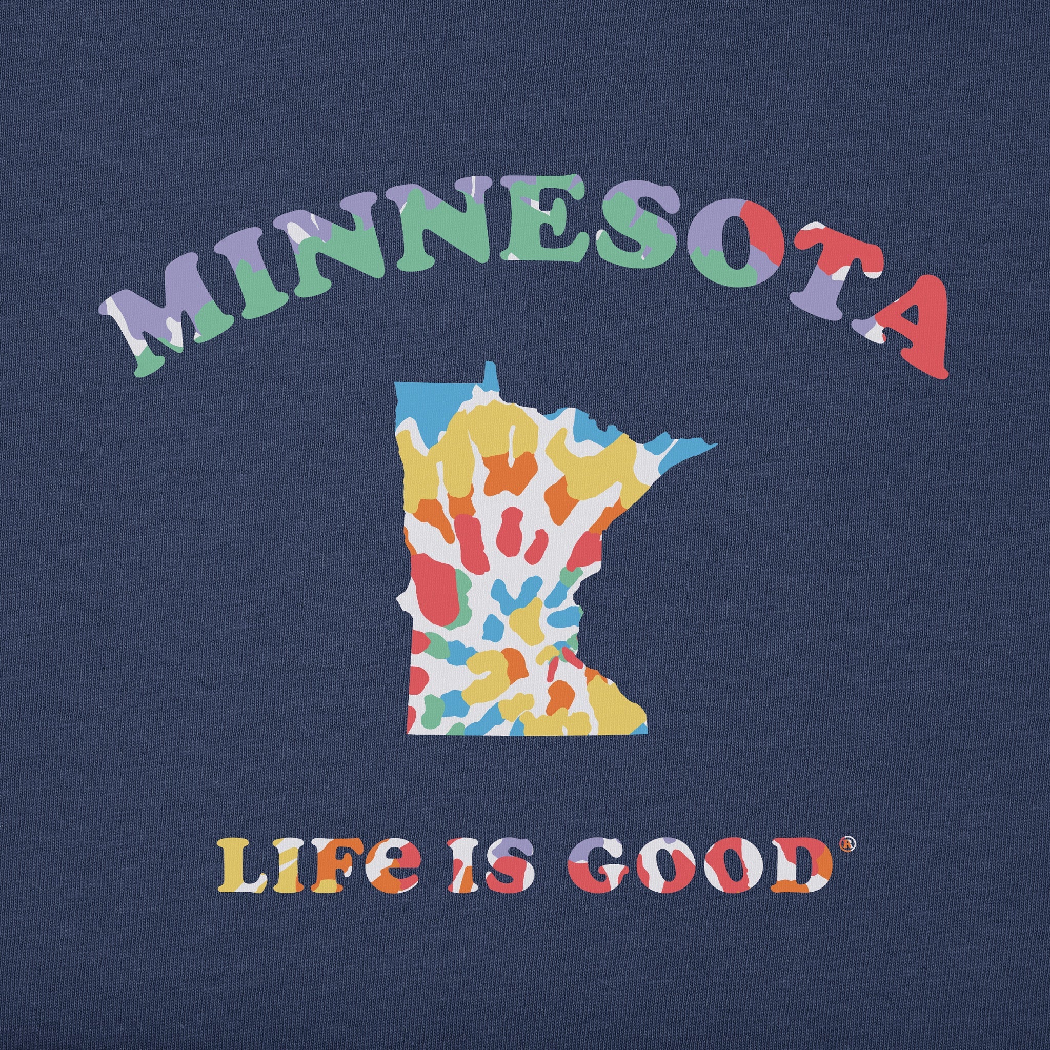 Men's Tie Dye Minnesota Short Sleeve Crusher Tee