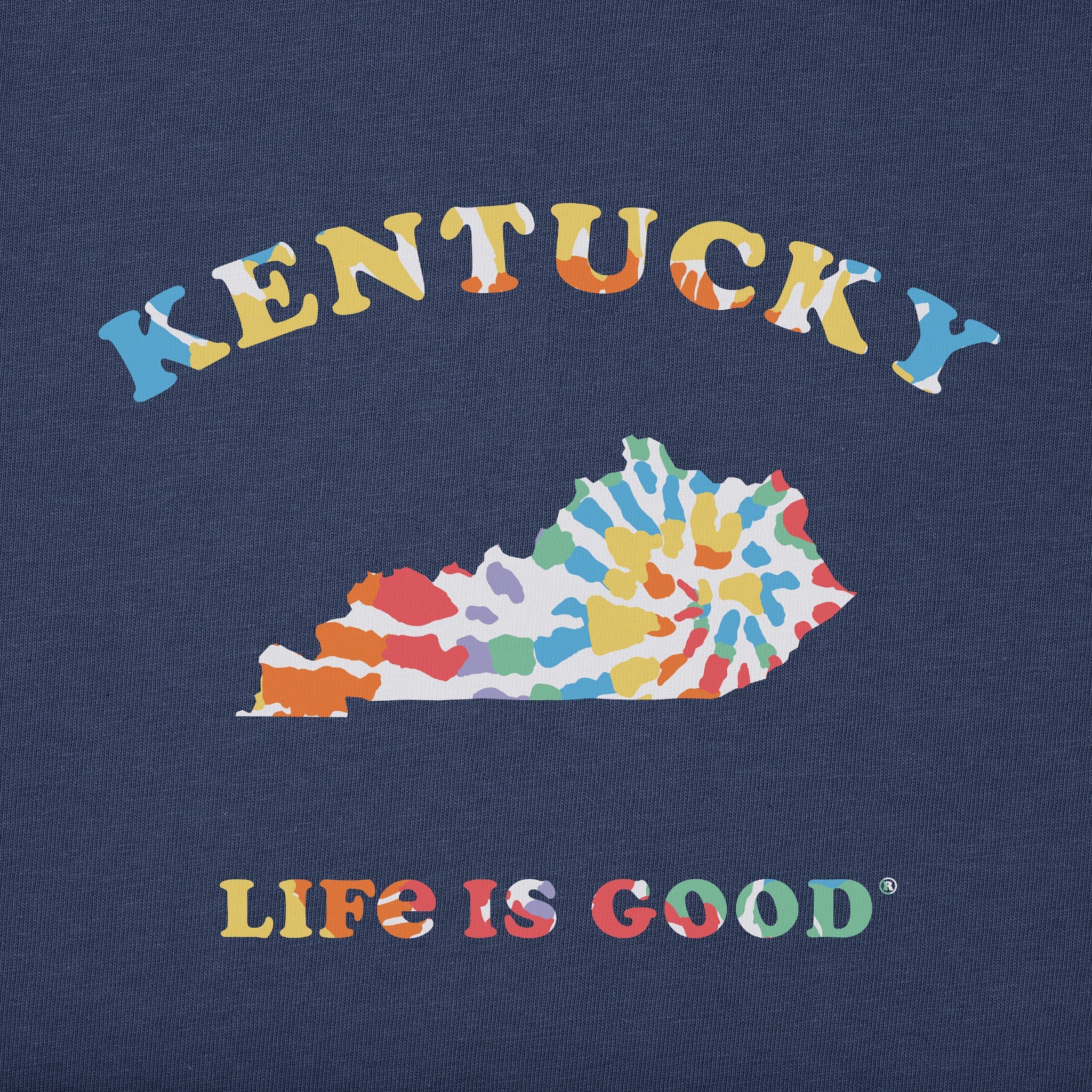 Men's Tie Dye Kentucky Short Sleeve Crusher Tee