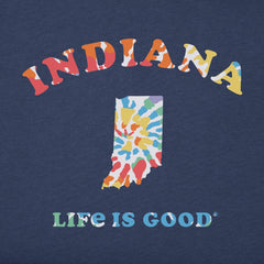 Men's Tie Dye Indiana Short Sleeve Crusher Tee
