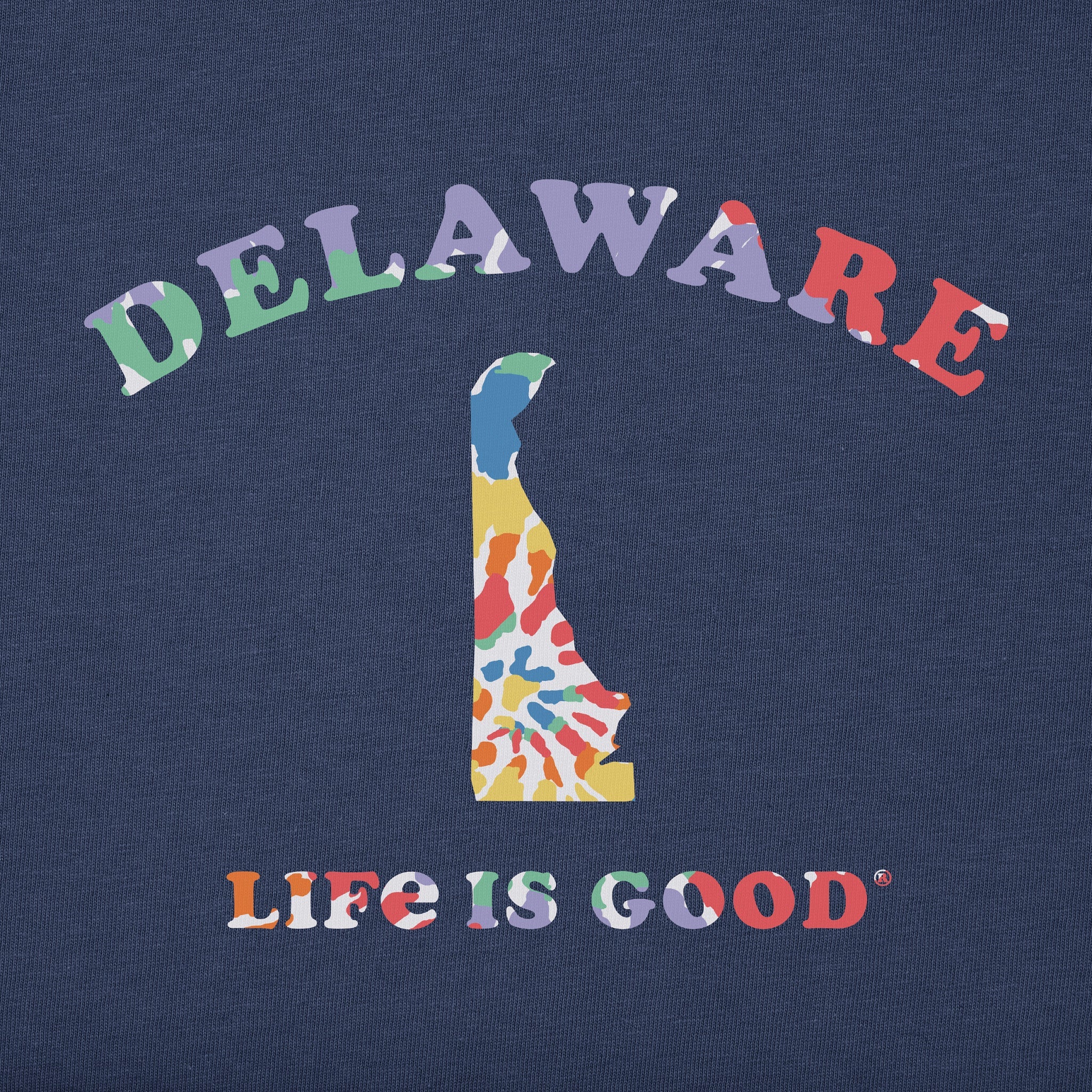 Men's Tie Dye Delaware Short Sleeve Crusher Tee