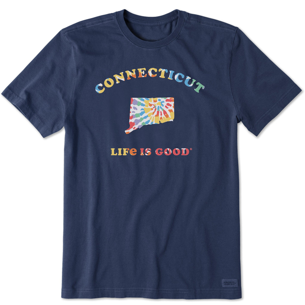 Men's Tie Dye Connecticut Short Sleeve Crusher Tee