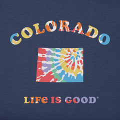 Men's Tie Dye Colorado Short Sleeve Crusher Tee