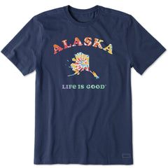 Men's Tie Dye Alaska Short Sleeve Crusher Tee