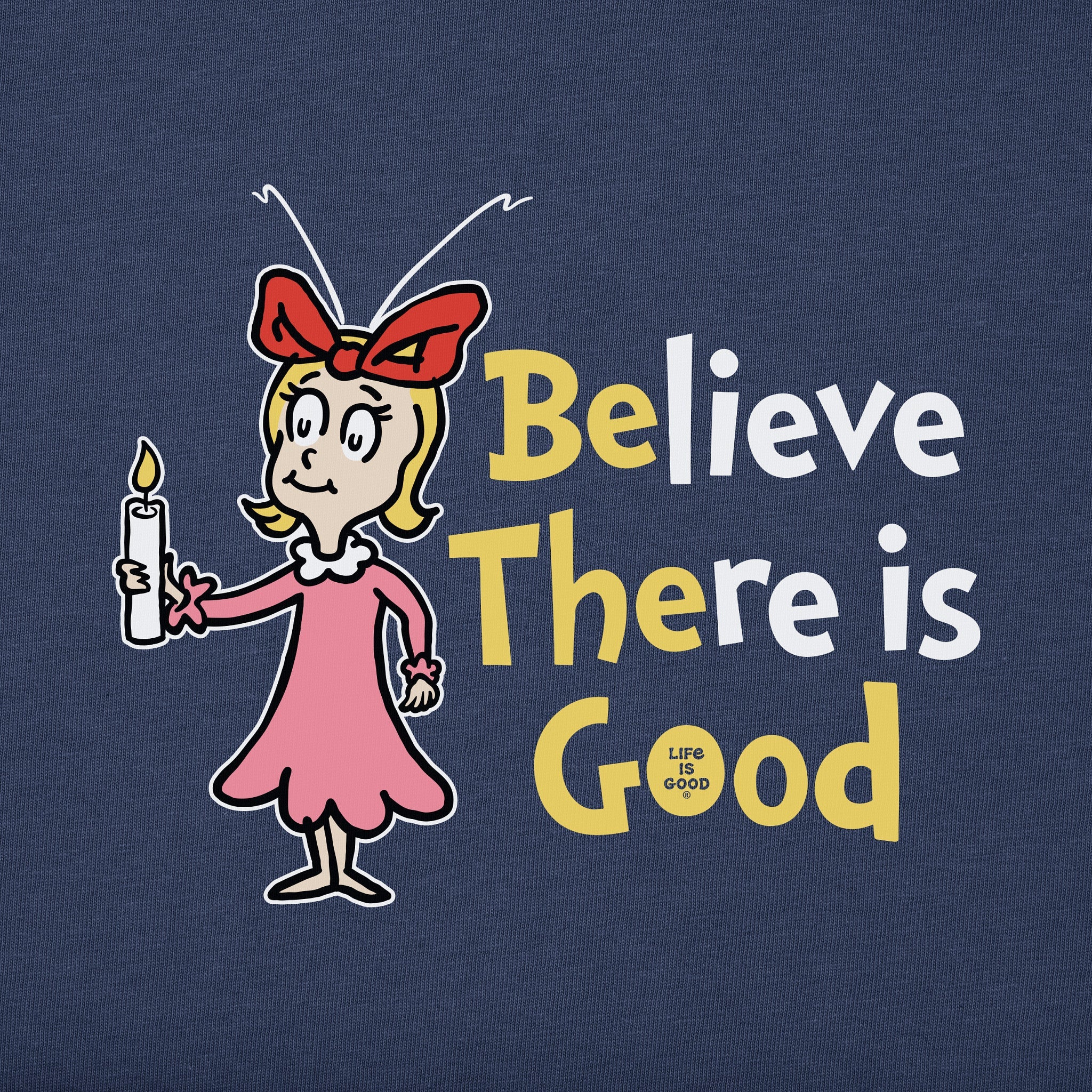 Kids Cindy-Lou Be the Good Long Sleeve Crusher Tee