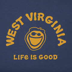 Men's Jake West Virginia Short Sleeve Crusher Tee