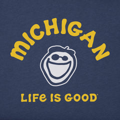 Men's Jake Michigan Short Sleeve Crusher Tee