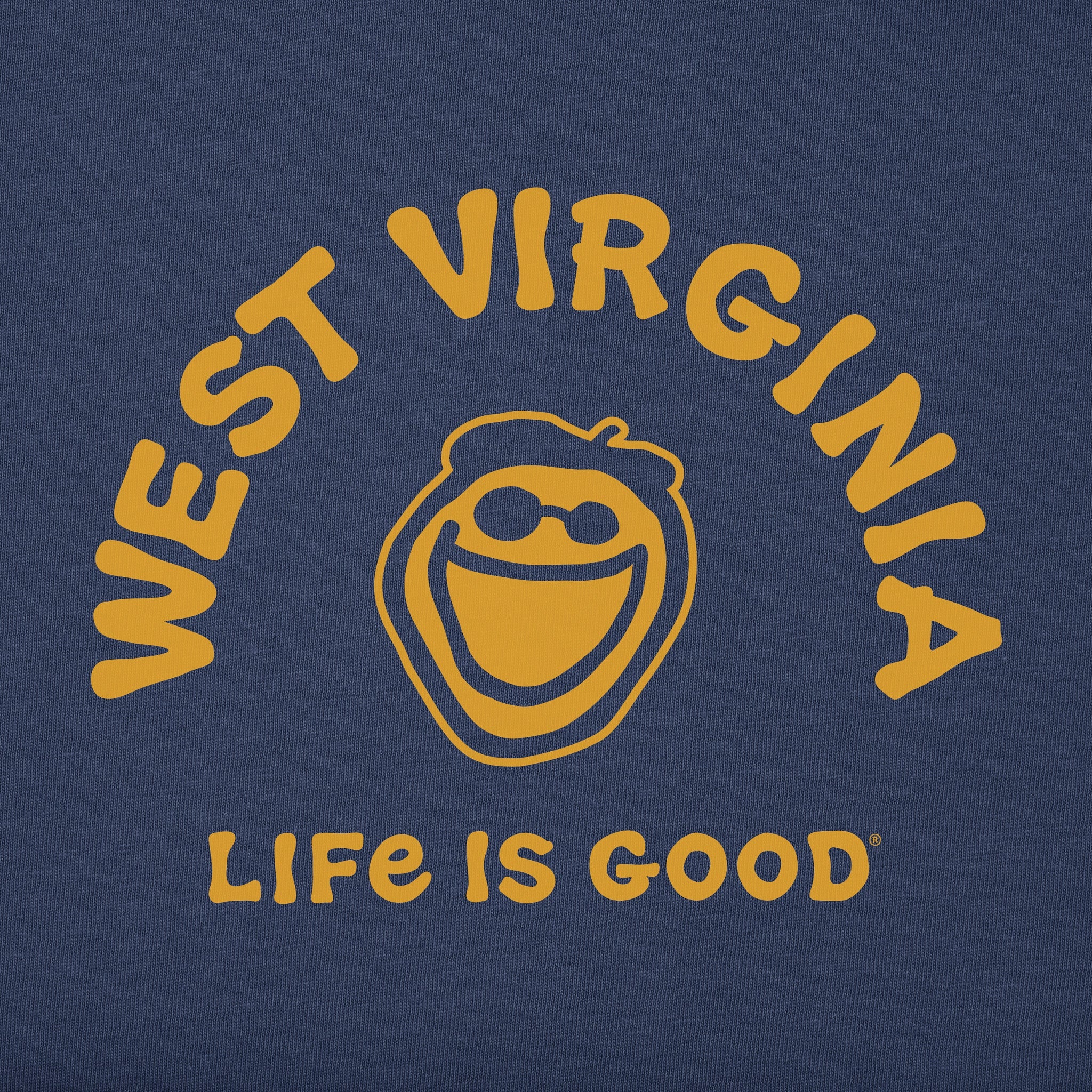 Women's Jake West Virginia Short Sleeve Crusher Tee
