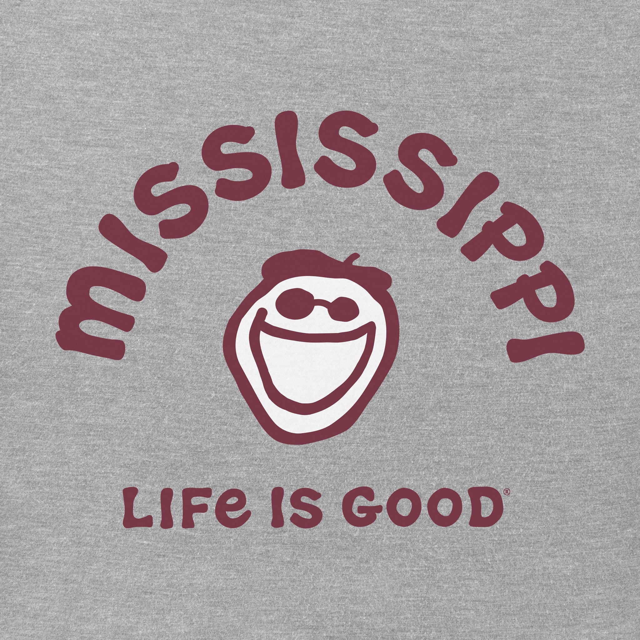Women's Jake Mississippi Short Sleeve Crusher Tee