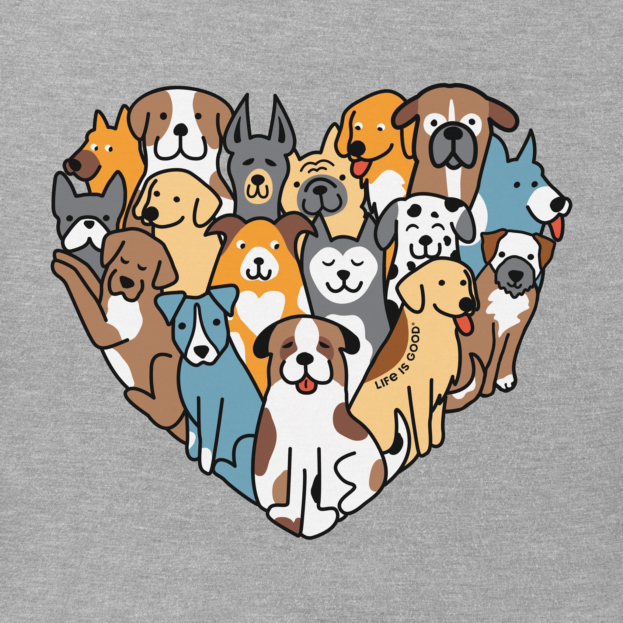 Women's Heart of Dogs Short Sleeve Vee