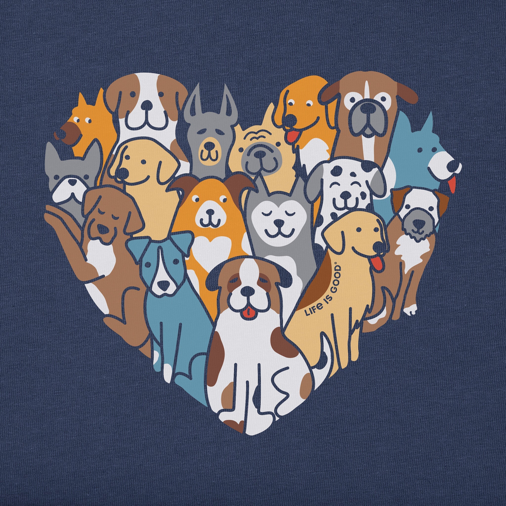 Women's Heart of Dogs Short Sleeve Vee