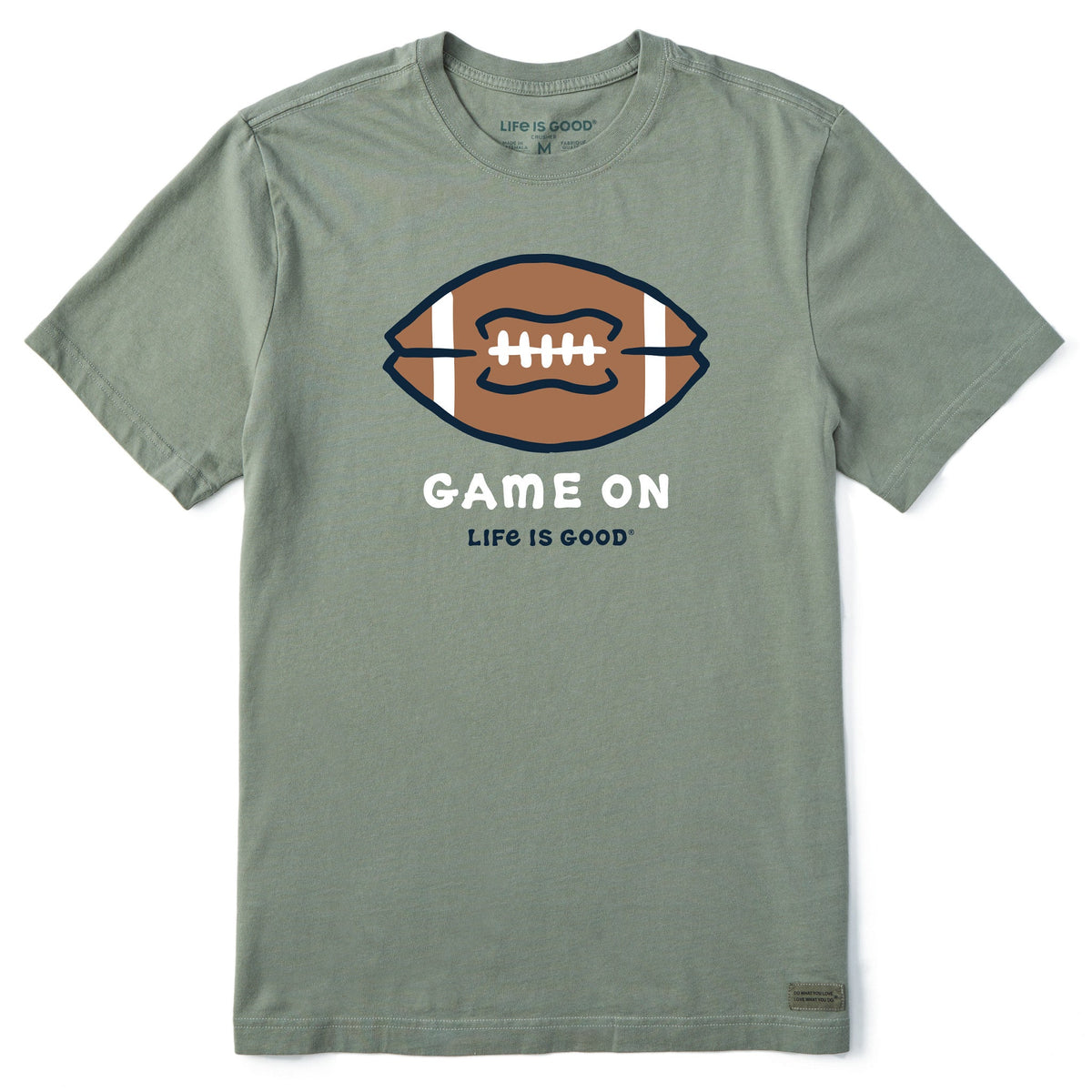 Men's Game On Football Short Sleeve Crusher Tee
