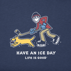 Men's Jake and Rocket Ice Skating Short Sleeve Crusher Tee