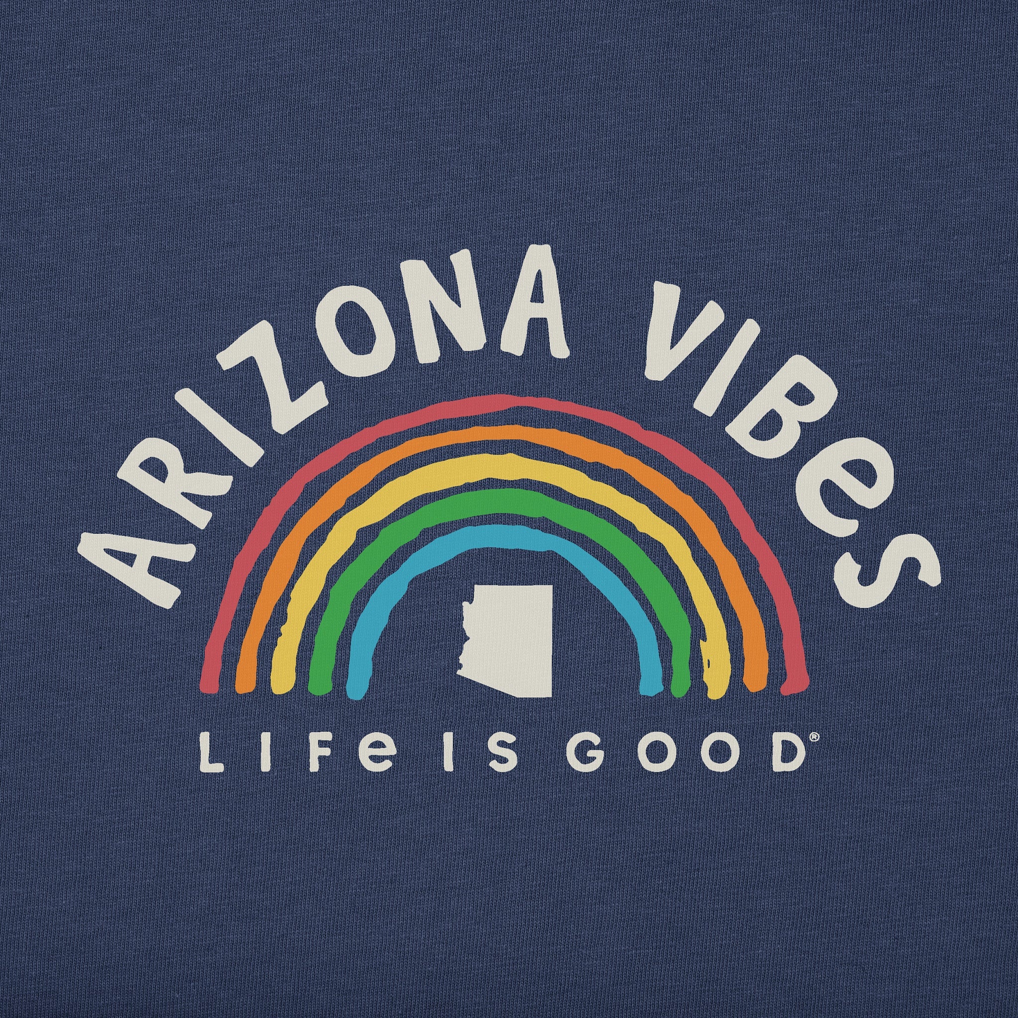 Men's Arizona Rainbow Vibes Short Sleeve Crusher Tee