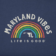 Men's Maryland Rainbow Vibes Short Sleeve Crusher Tee