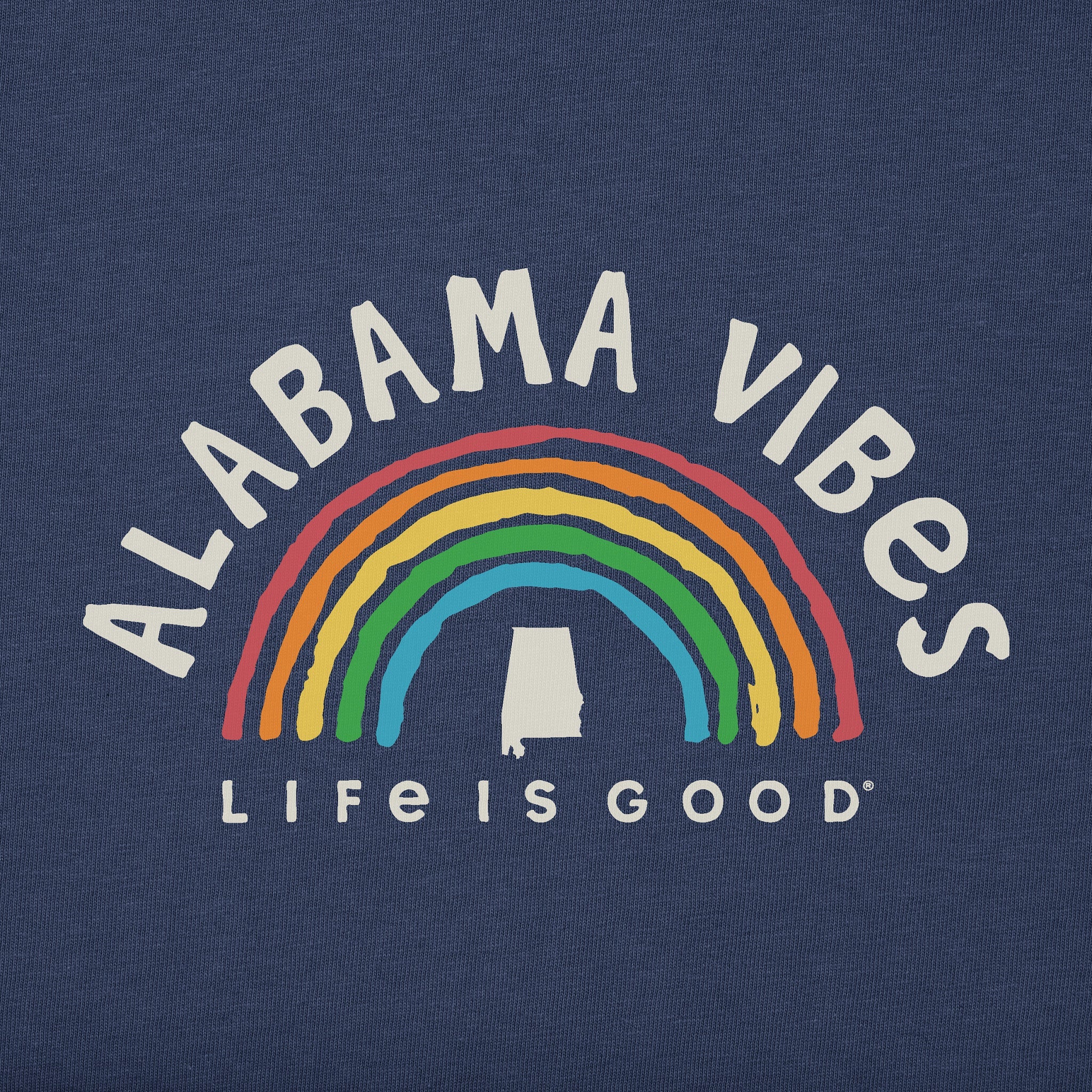 Women's Alabama Rainbow Vibes Short Sleeve Crusher Tee
