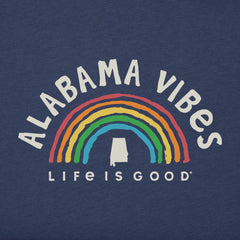 Women's Alabama Rainbow Vibes Short Sleeve Crusher Tee
