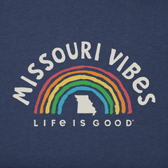Men's Missouri Rainbow Vibes Short Sleeve Crusher Tee