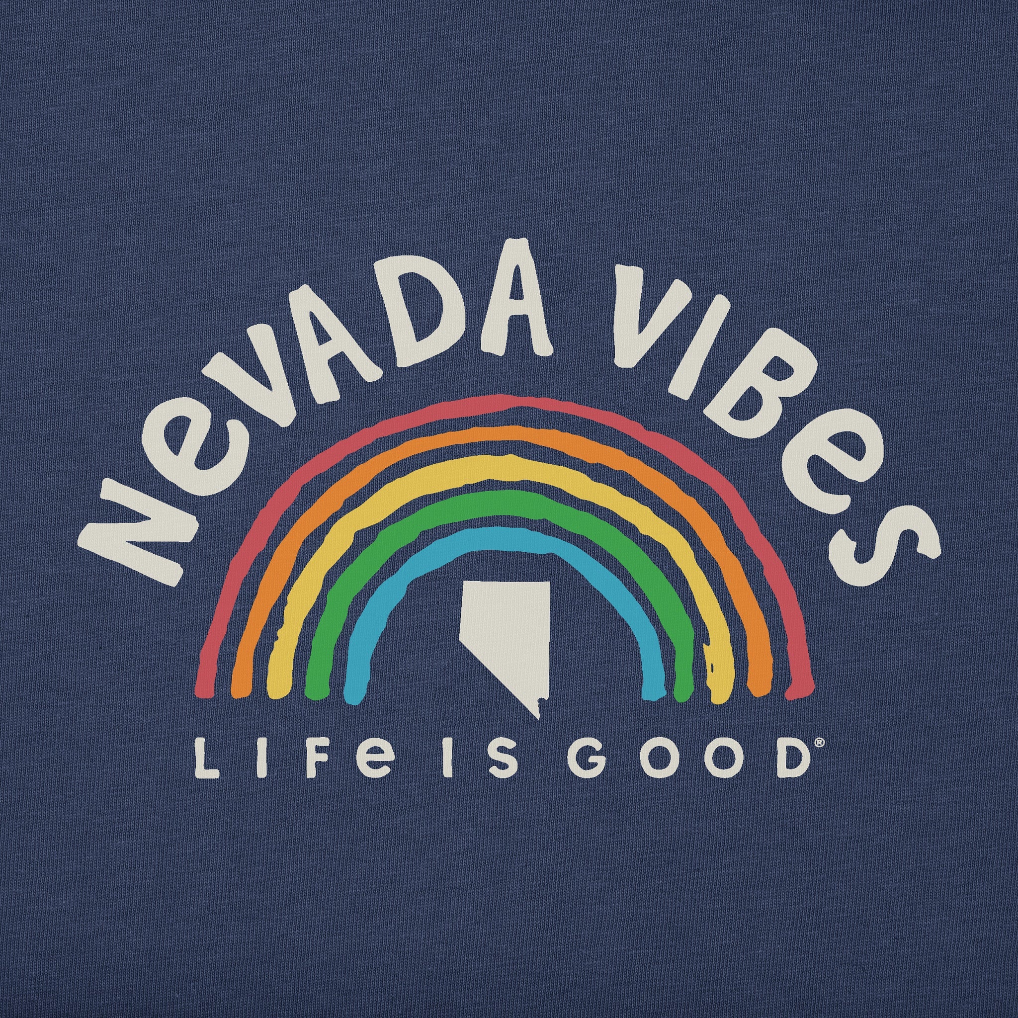 Men's Nevada Rainbow Vibes Short Sleeve Crusher Tee