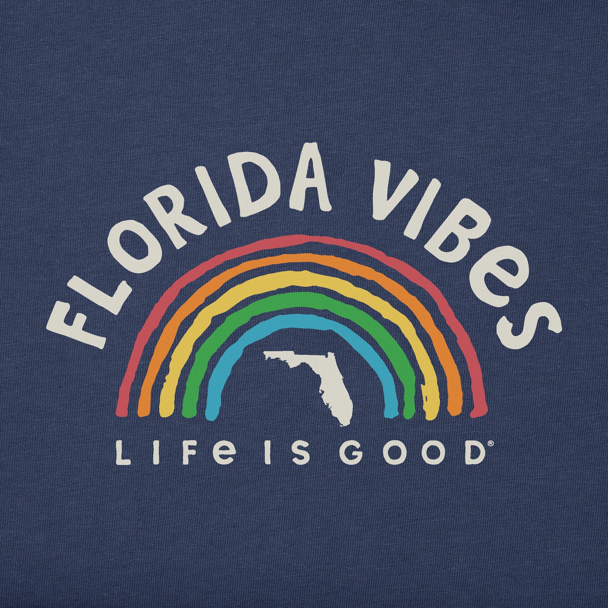 Women's Florida Rainbow Vibes Short Sleeve Crusher Tee