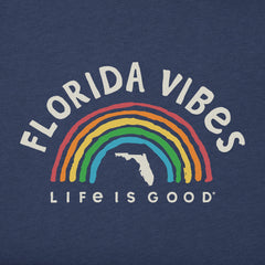 Women's Florida Rainbow Vibes Short Sleeve Crusher Tee
