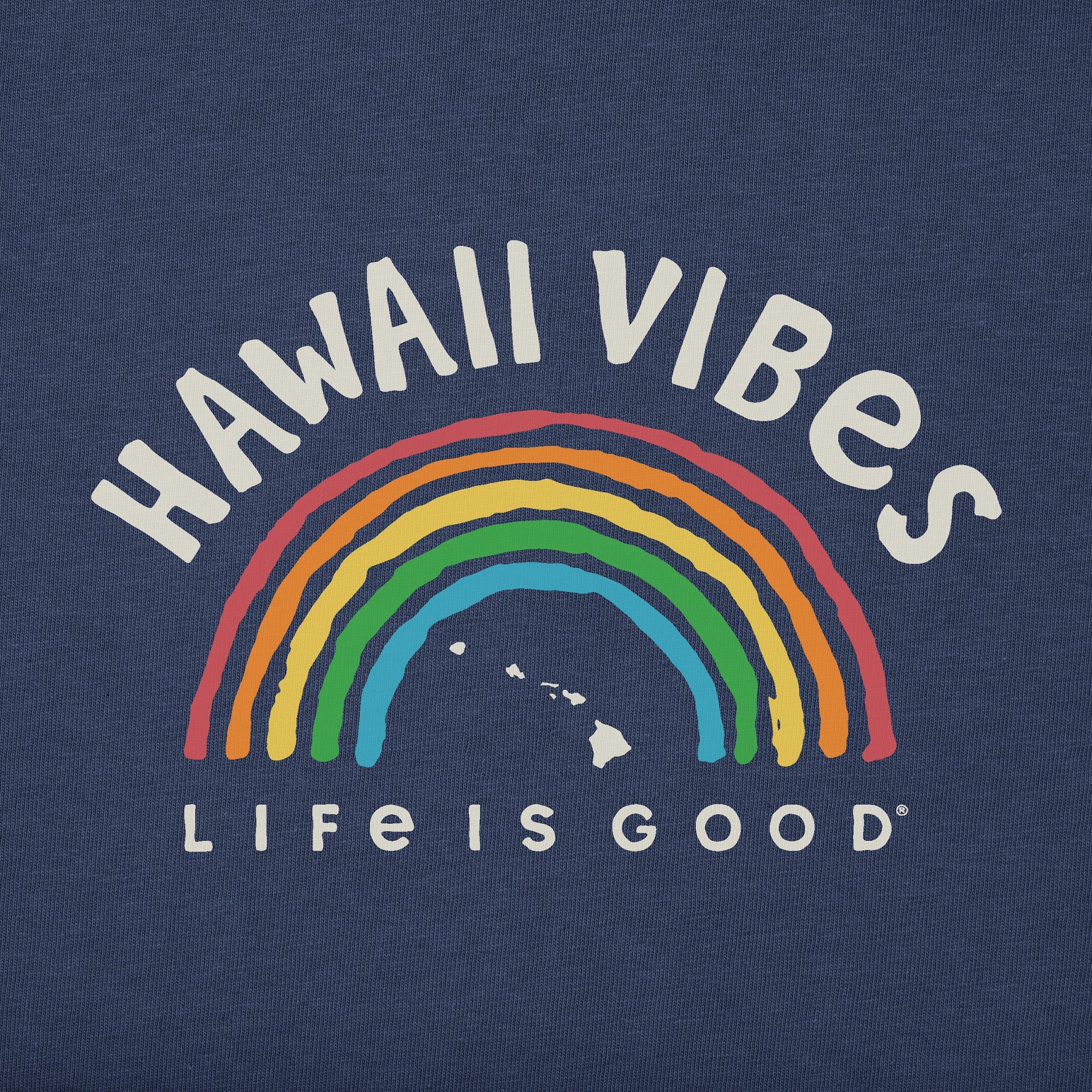 Women's Hawaii Rainbow Vibes Short Sleeve Crusher Tee