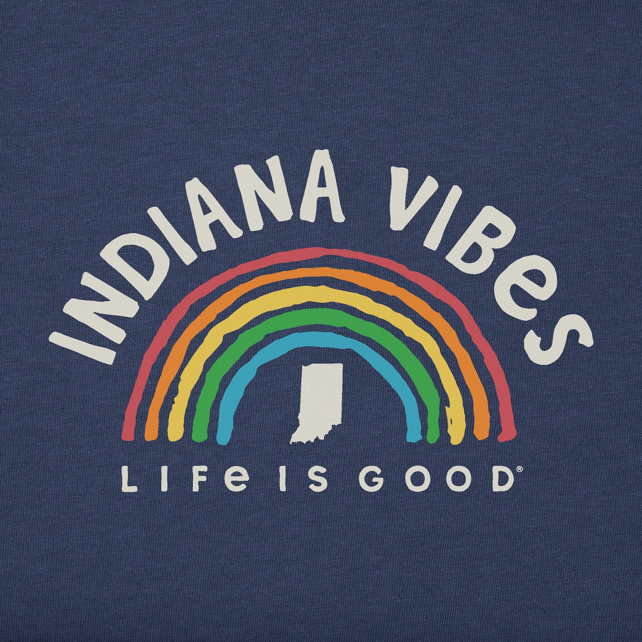 Women's Indiana Rainbow Vibes Short Sleeve Crusher Tee