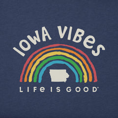 Women's Iowa Rainbow Vibes Short Sleeve Crusher Tee
