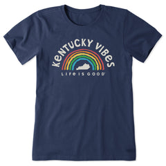 Women's Kentucky Rainbow Vibes Short Sleeve Crusher Tee