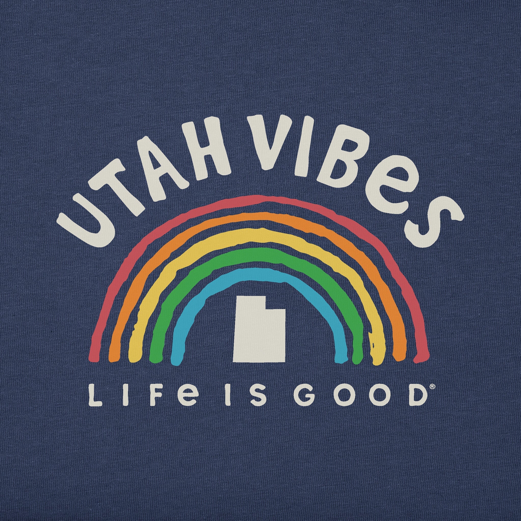 Men's Utah Rainbow Vibes Short Sleeve Crusher Tee