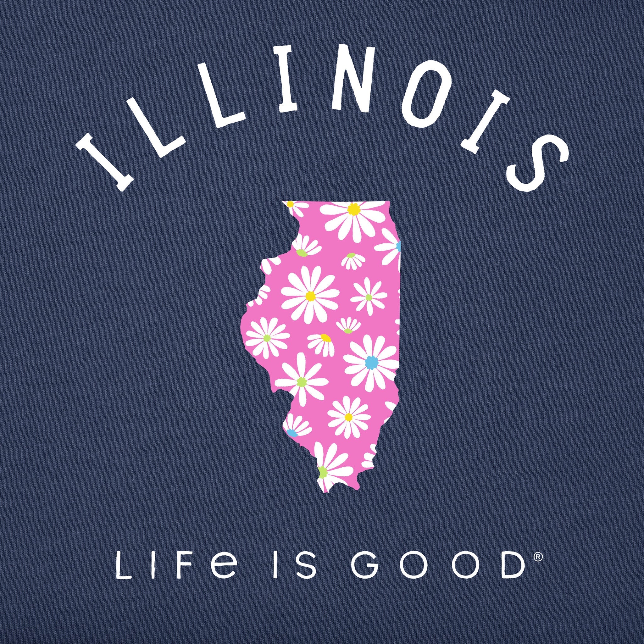 Women's Illinois Daisies Short Sleeve Crusher Tee