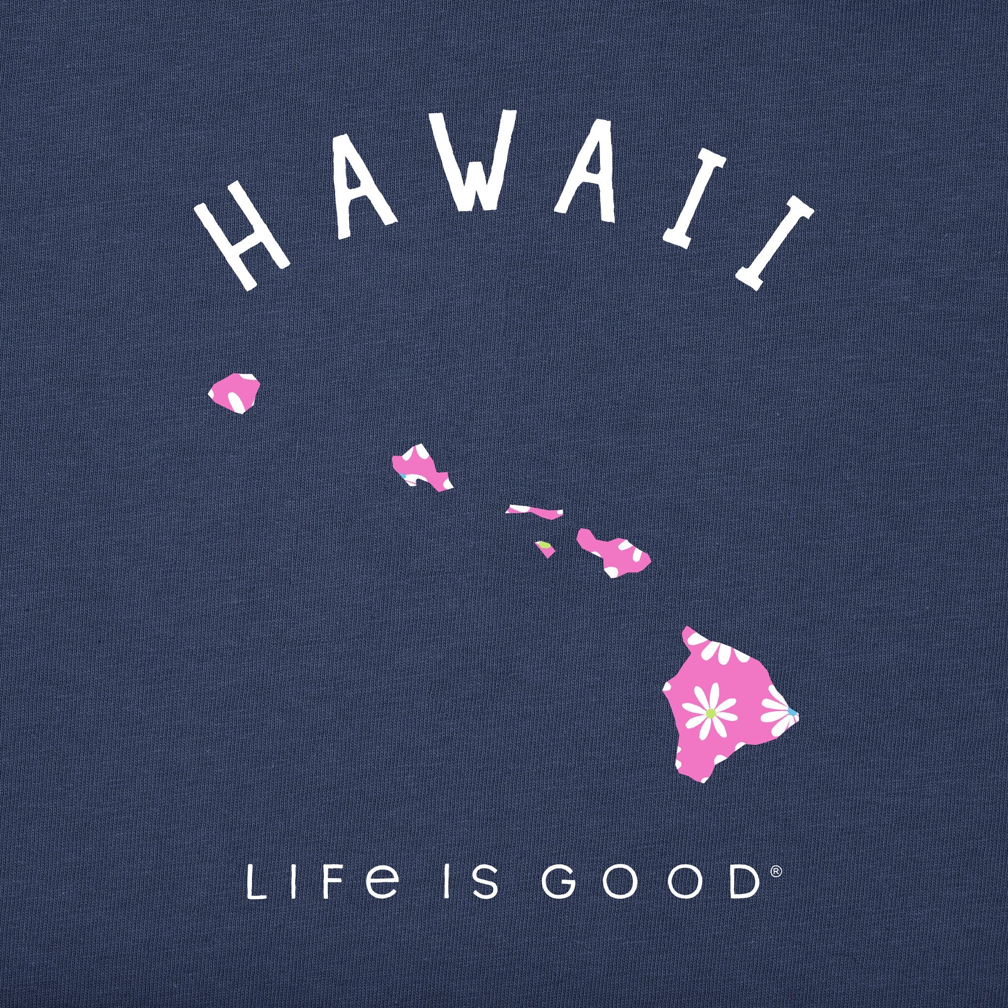 Women's Hawaii Daisies Short Sleeve Crusher Tee