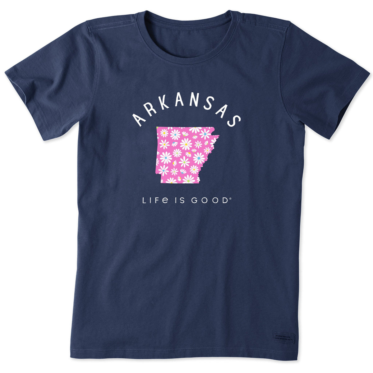 Women's Arkansas Daisies Short Sleeve Crusher Tee