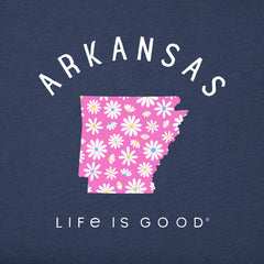 Women's Arkansas Daisies Short Sleeve Crusher Tee