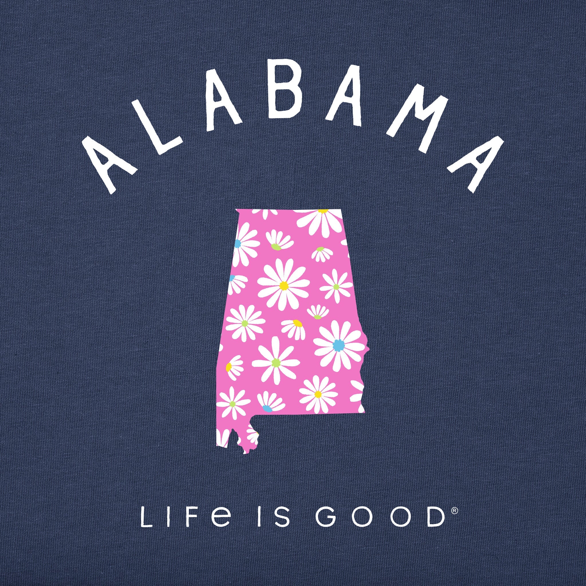 Women's Alabama Daisies Short Sleeve Crusher Tee