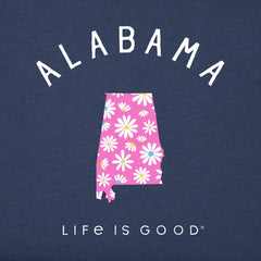 Women's Alabama Daisies Short Sleeve Crusher Tee