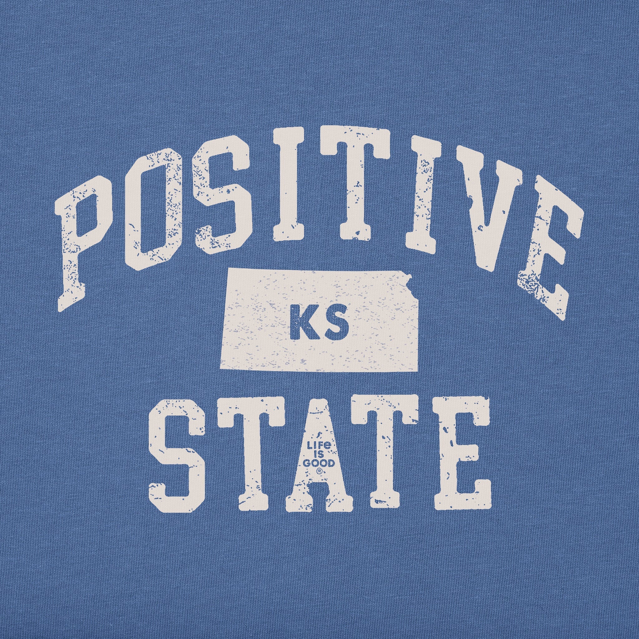 Men's Positive State Kansas Short Sleeve Crusher Tee