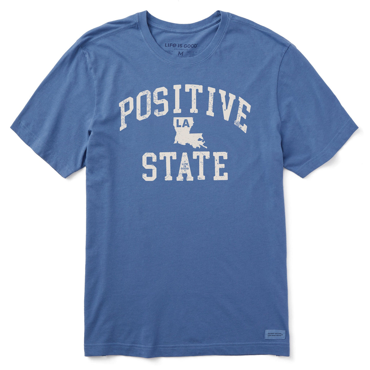 Men's Positive State Louisiana Short Sleeve Crusher Tee