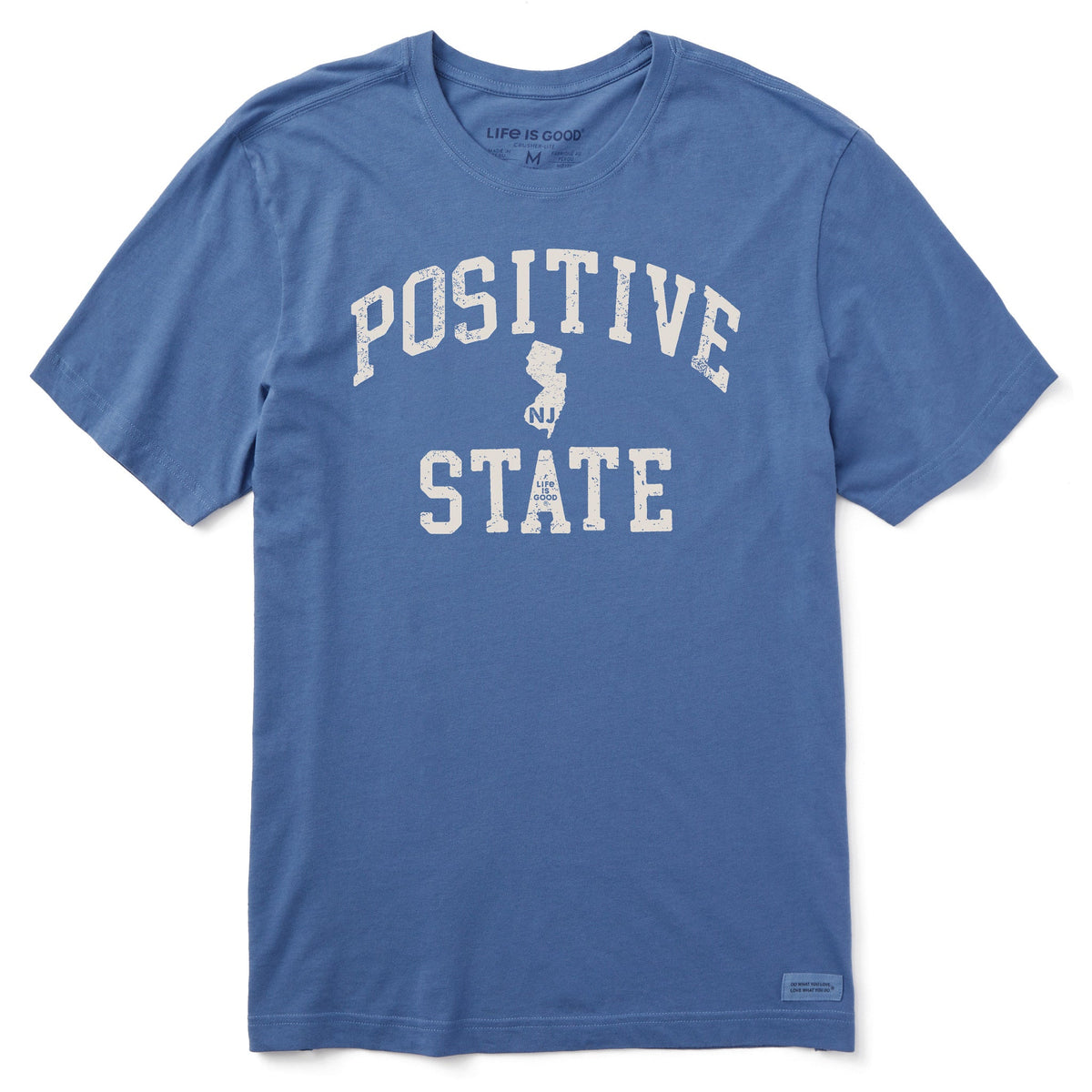 Men's Positive State New Jersey Short Sleeve Crusher Tee