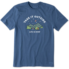 Men's Take it Outside Camping Short Sleeve Crusher Tee