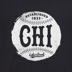 Women's Chicago Baseball Short Sleeve Crusher Tee