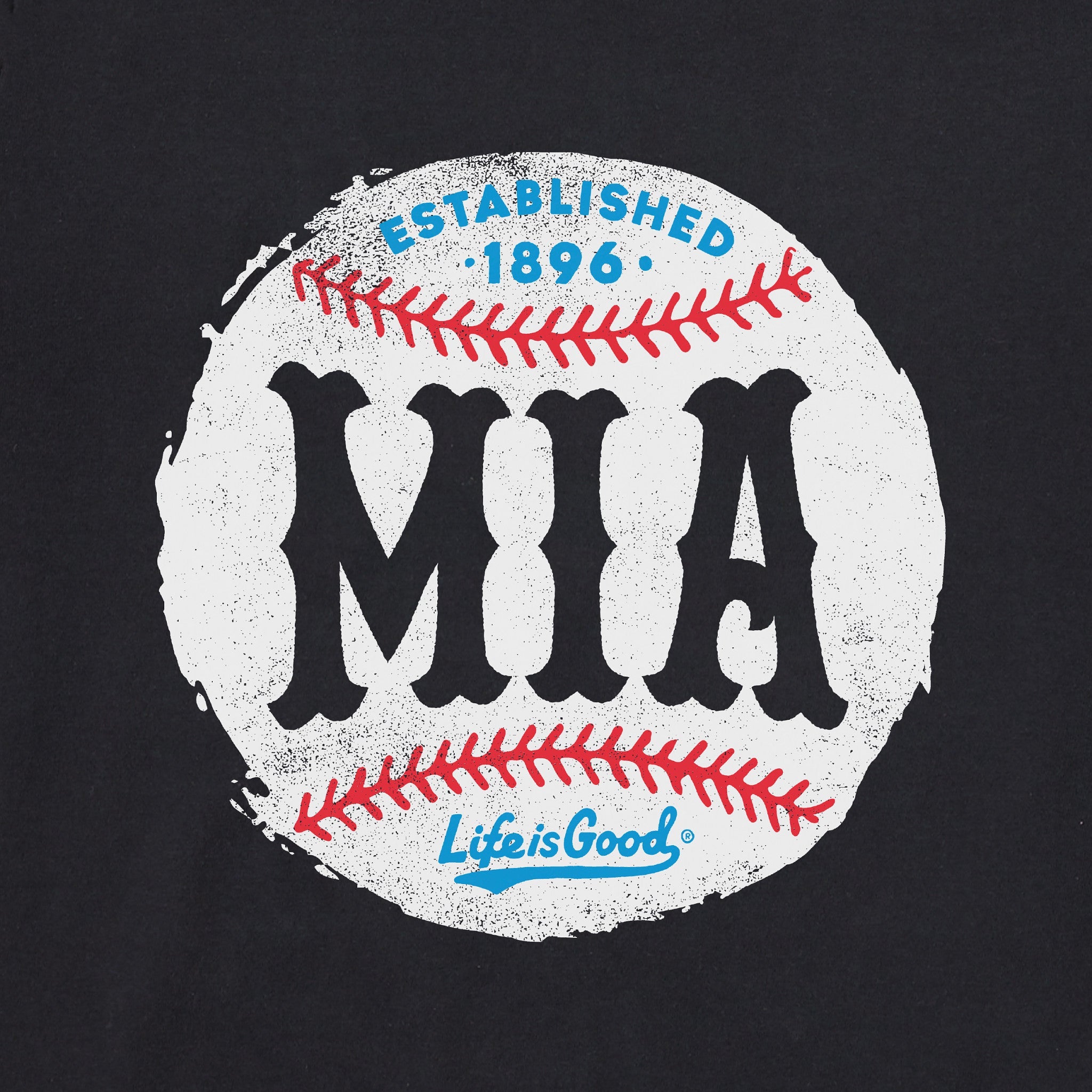 Men's Miami Baseball Short Sleeve Crusher Tee