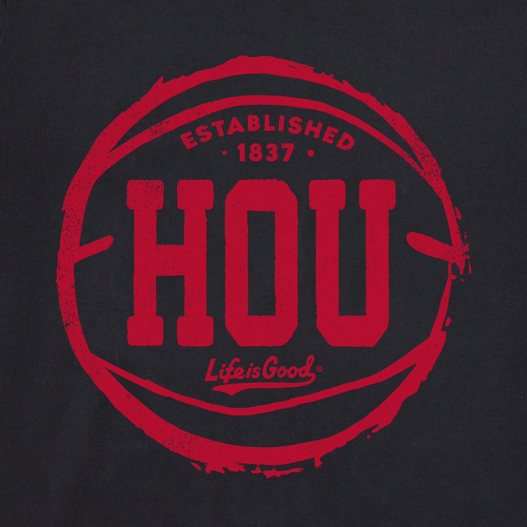 Men's Houston Basketball Short Sleeve Crusher Tee