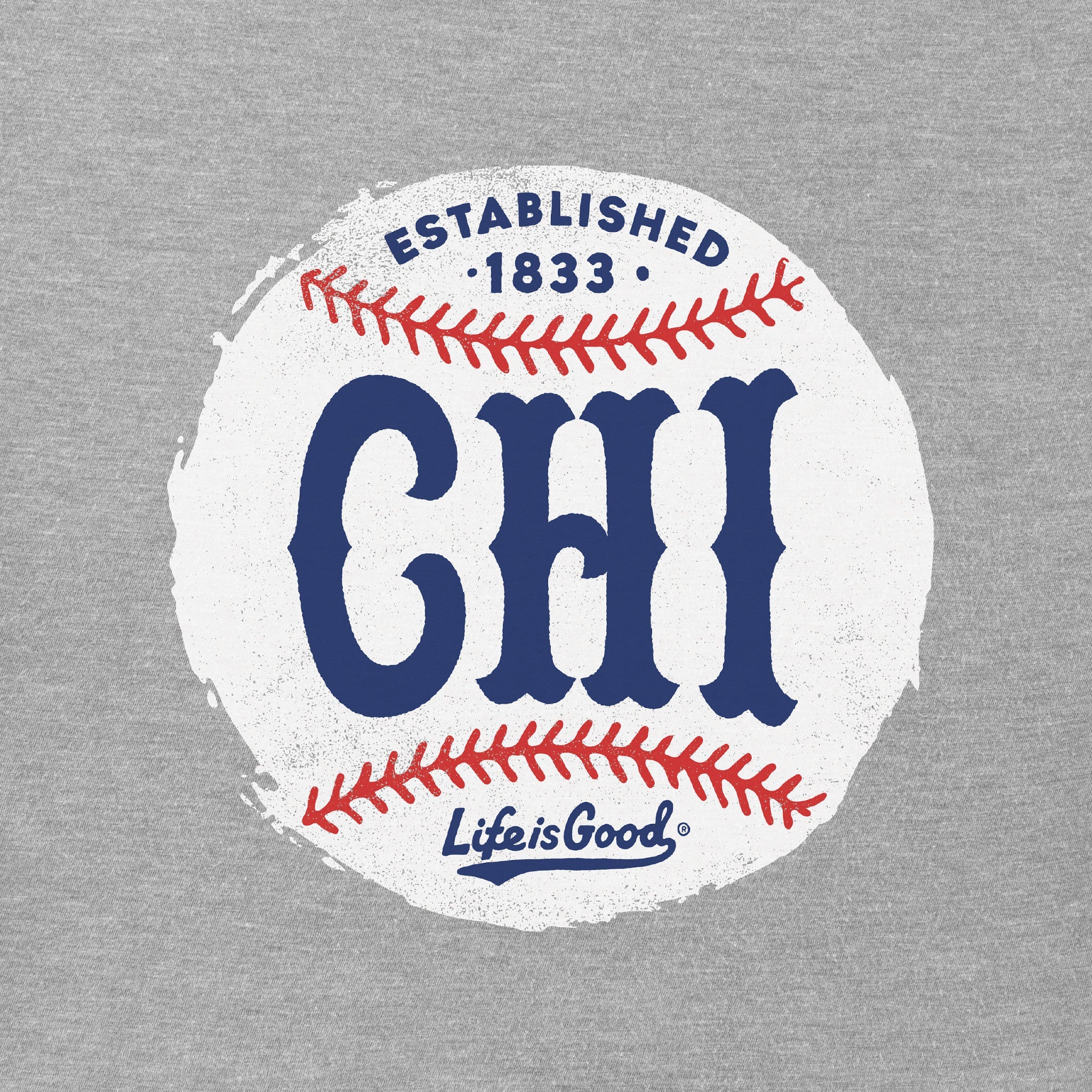 Women's Chicago Baseball Short Sleeve Crusher Tee