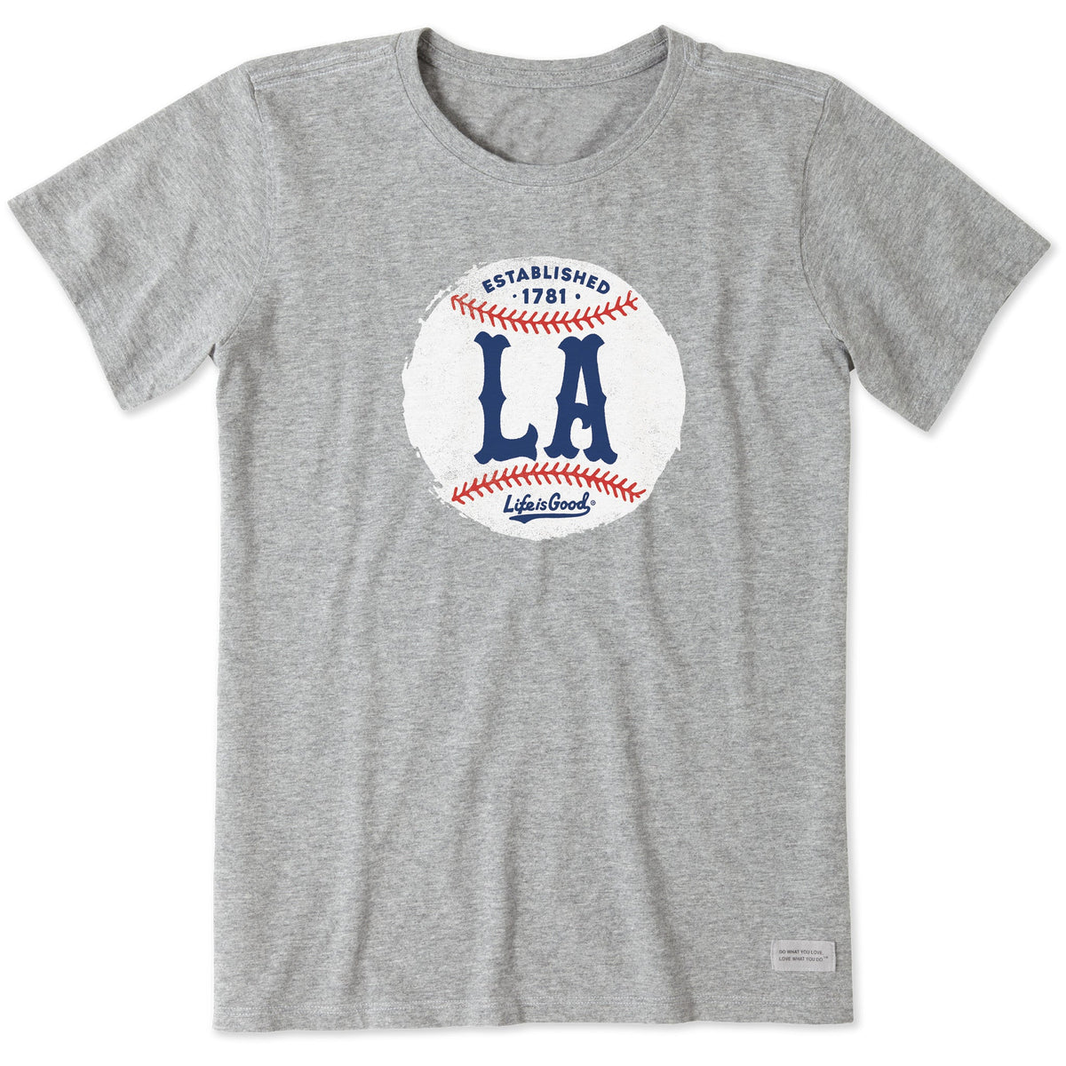 Women's LA Baseball Short Sleeve Crusher Tee